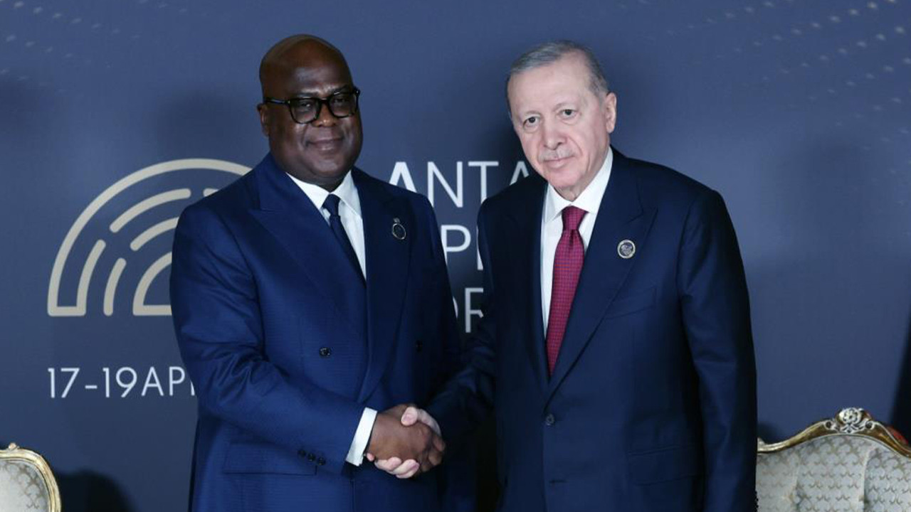 Erdoğan, Kongo Demokratik Cumhuriyeti Cumhurbaşkanı Tshisekedi ile görüştü