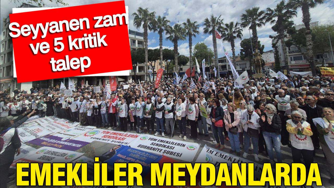 Emekliler meydanlardan seslendi: Seyyanen zam ve 5 kritik talep