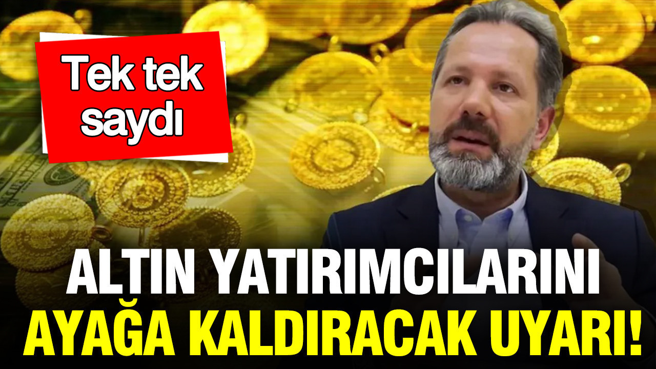 İslam Memiş'ten altın yatırımcılarını ayağa kaldıracak uyarı: Tek tek saydı
