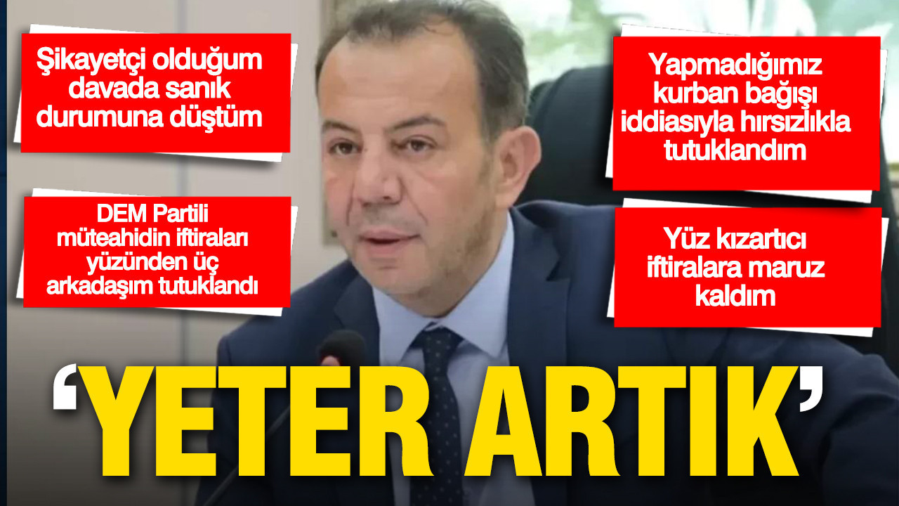 Tanju Özcan cezaevinden isyan etti: Yeter artık, iftiralarla hedef alınıyorum