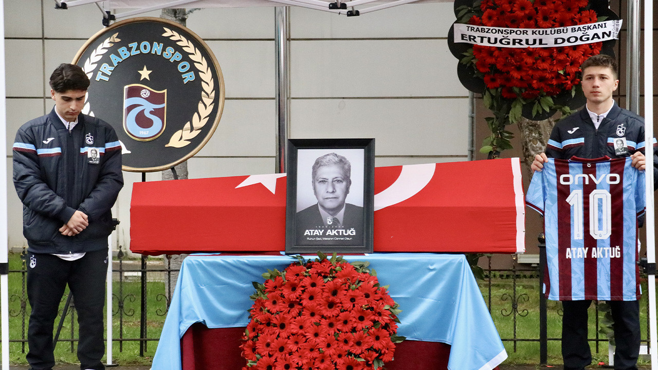 Trabzonspor'un eski başkanı Atay Aktuğ son yolculuğuna uğurlandı