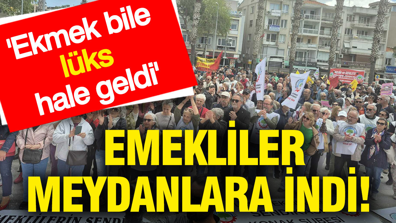 Emekliler meydanlara indi: Ekmek bile lüks hale geldi