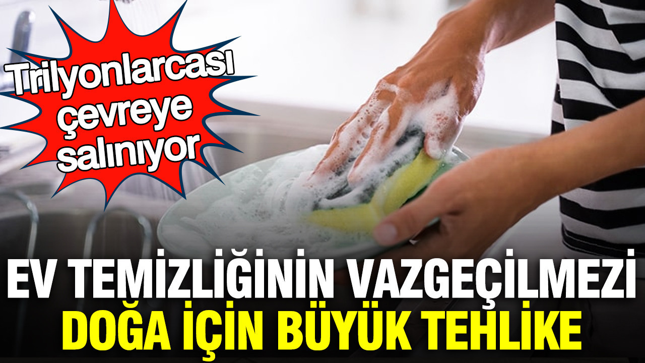Ev temizliğinin vazgeçilmezi doğa için büyük tehlike: Trilyonlarcası çevreye salınıyor