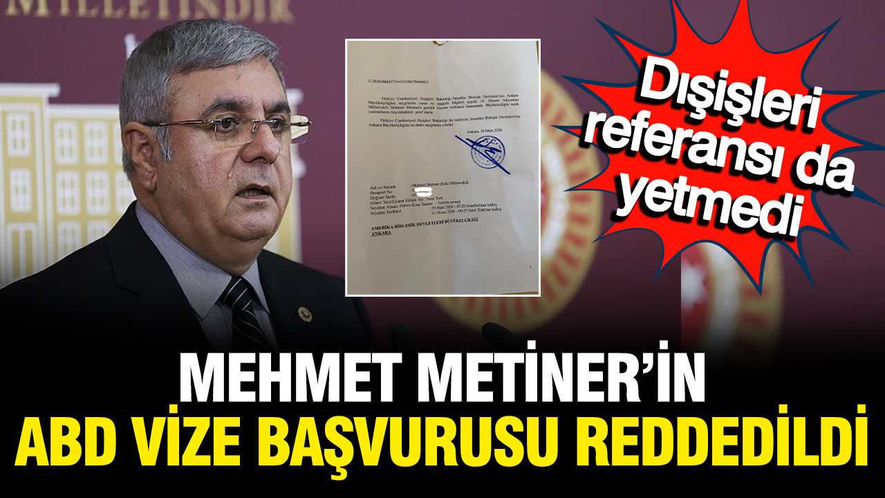 Mehmet Metiner'in vize başvurusu Dışişleri'ne rağmen reddedildi