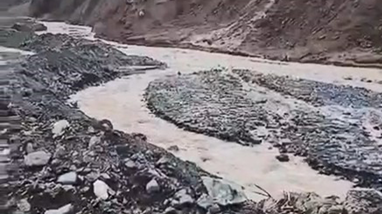 Selde kapanan yolda çalışma başlatıldı