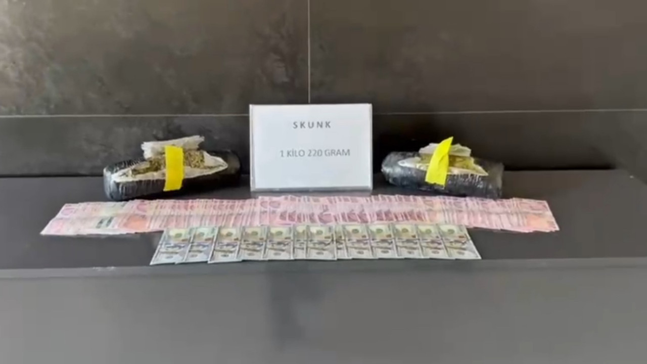 Ağrı'da uyuşturucu operasyonunda 1 kilo 220 gram skunk ele geçirildi