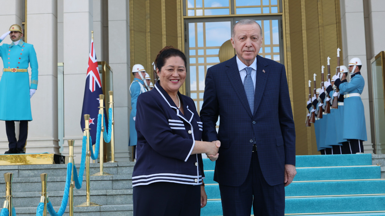 Erdoğan, Yeni Zelanda Genel Valisi Kiro'yu kabul etti