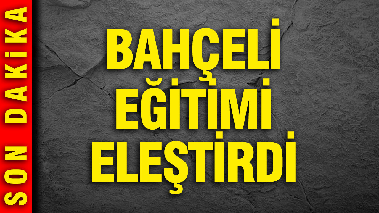 Devlet Bahçeli: Seçim çocuk oyuncağı değil