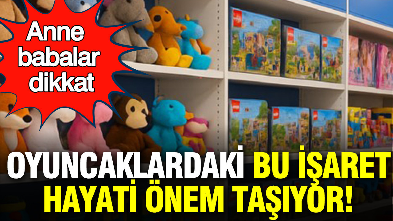 Anne babalar dikkat: Oyuncaklardaki bu işaret hayati önem taşıyor