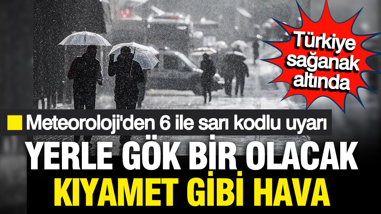 Meteoroloji 'şiddetli' diyerek uyardı: Batı'da kuvvetli sağanak... 6 ile sarı kodlu alarm