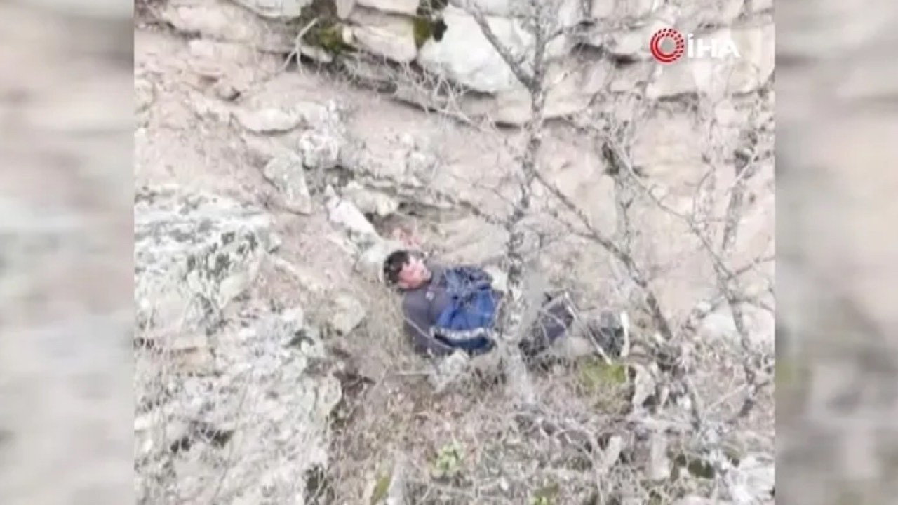 Yaylada düşerek yaralanan vatandaş helikopterle kurtarıldı