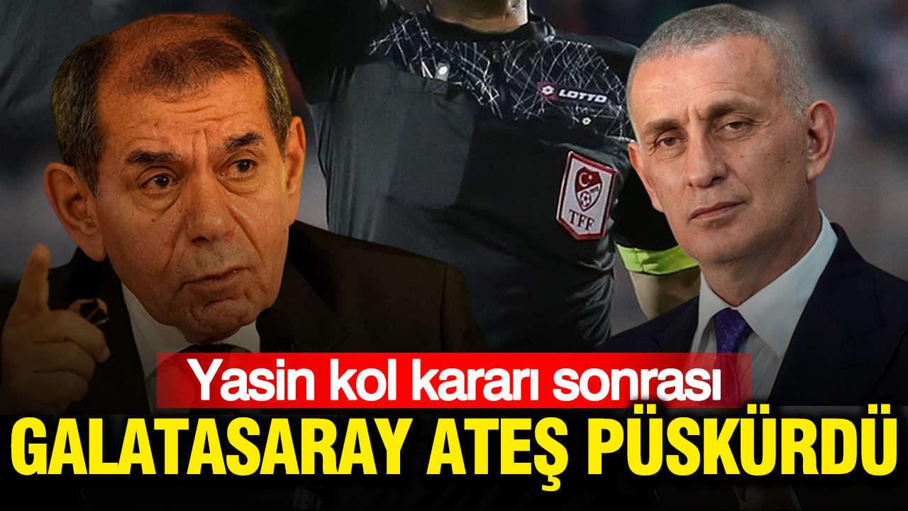 Yasin Kol kararı sonrası Galatasaray’dan TFF’ye at…