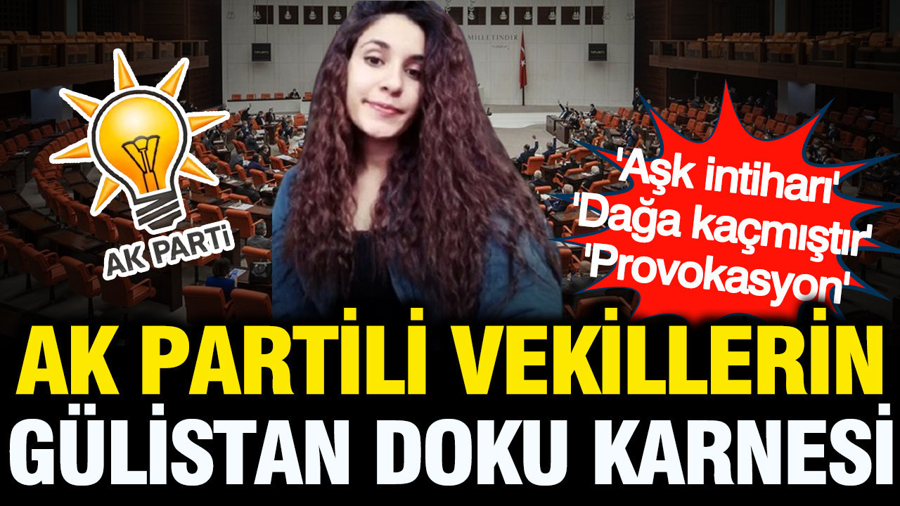 AK Partili vekillerin Gülistan Doku karnesi: Aşk intiharı, dağa kaçmıştır, provokasyon
