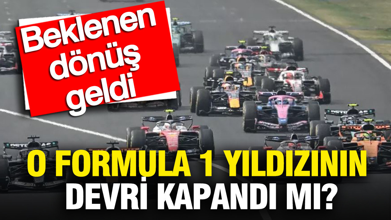 Beklenen dönüşün haberi geldi: O Formula 1 yıldızının devri kapandı mı?