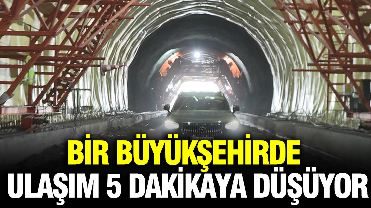 Bir büyükşehirde ulaşım 5 dakikaya düşüyor