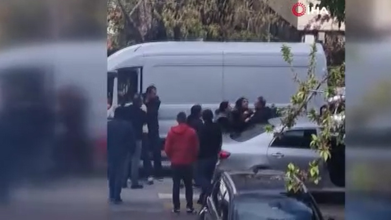 Bolu’da yol verme kavgası: O anlar kameraya yansıdı