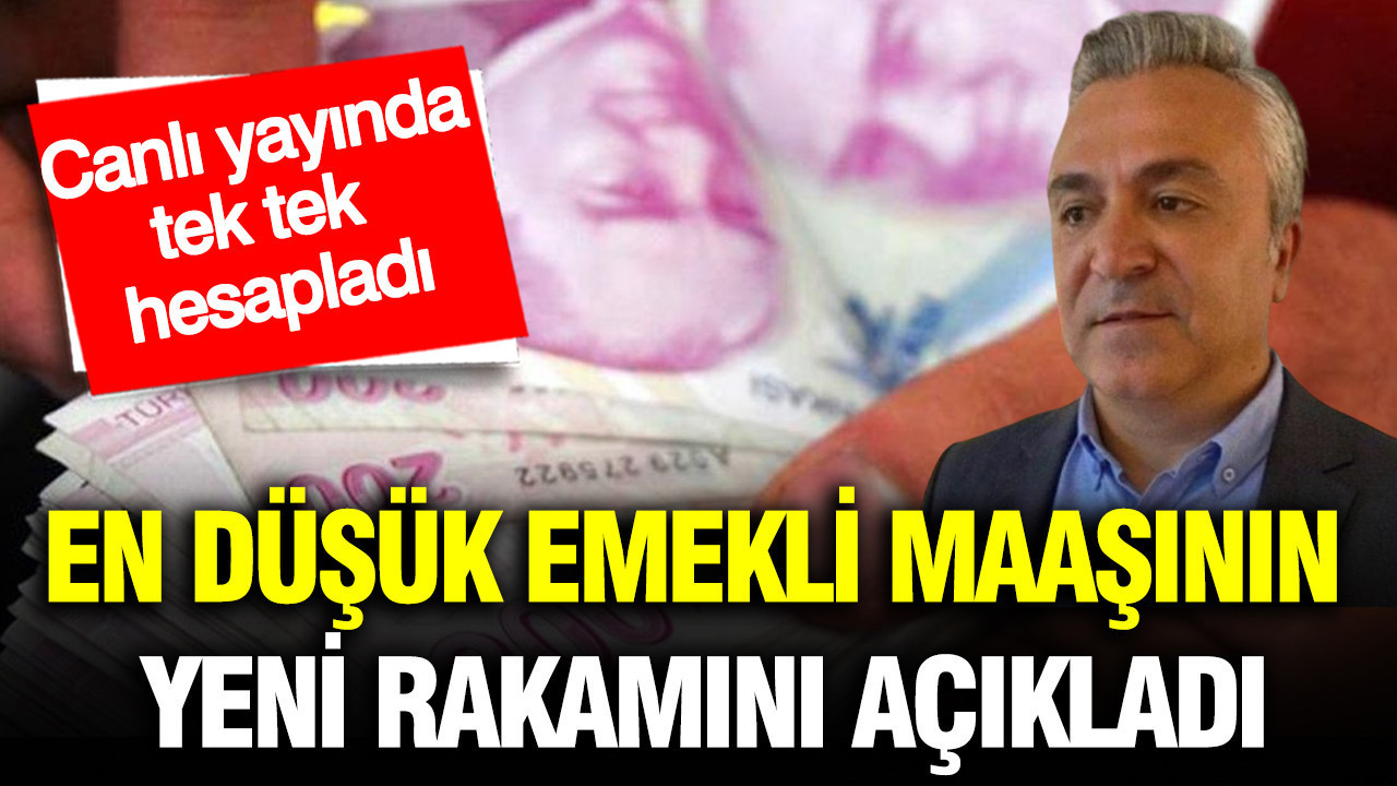 En düşük emekli maaşının yeni rakamını açıkladı: SGK uzmanı Özgür Erdursun hesapladı
