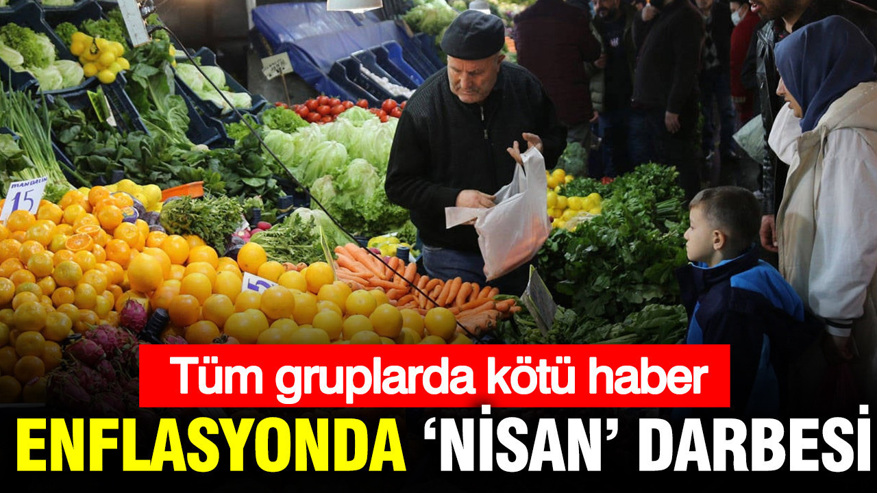 Enflasyonda ‘Nisan’ darbesi: Tüm gruplarda beklenti yükseldi