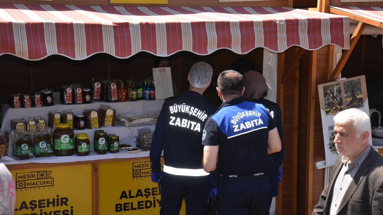 Gastronomi panayırında denetim