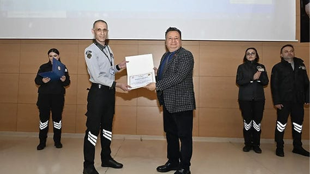 Ordu'da dolandırıcılığı önleyen güvenlikçilere takdir