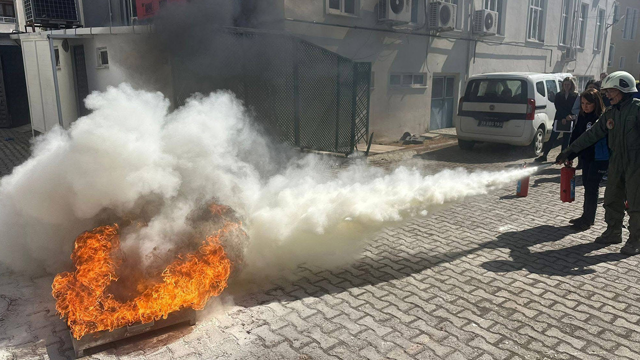 Vize’de yangın ve tahliye tatbikatı