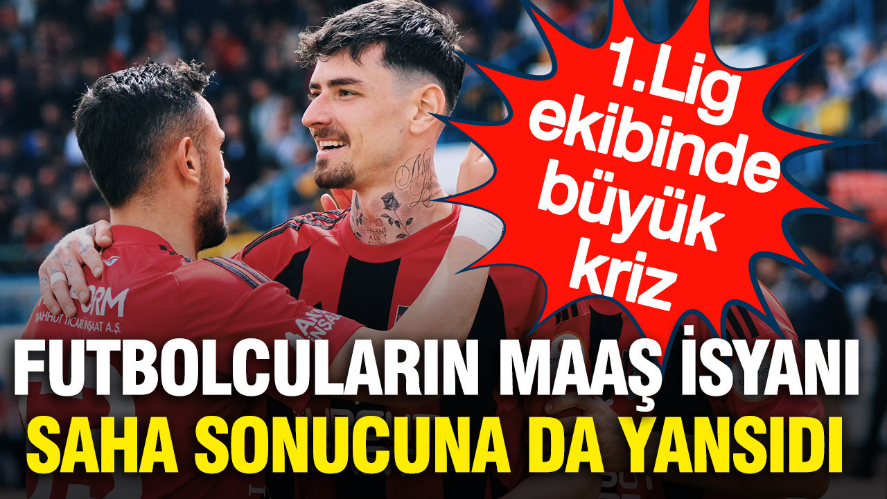 1. Lig ekibinde büyük kriz: Futbolcuların maaş isyanını yenilgi ve istifa izledi