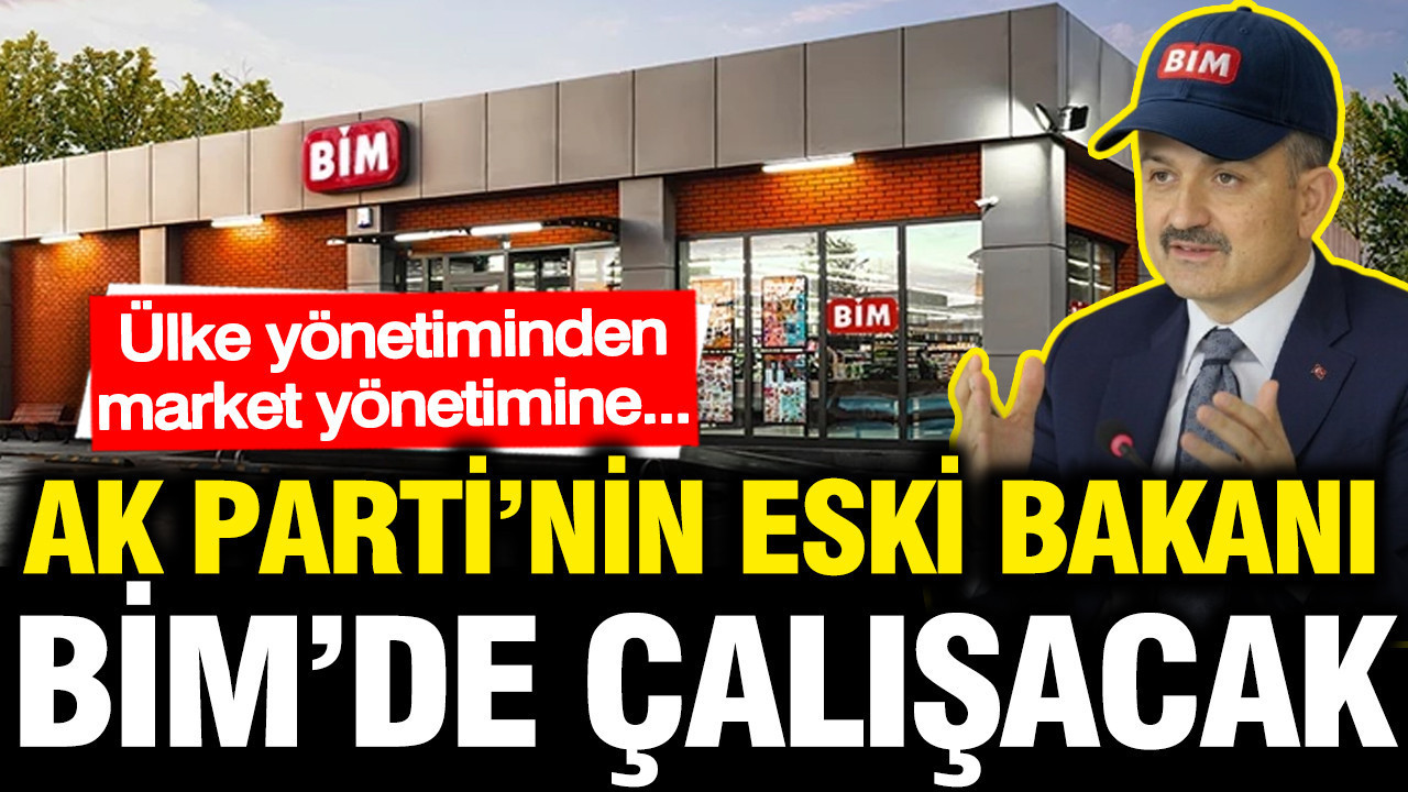 Ülke yönetiminden market yönetimine: AK Partinin eski yönetici BİM'e girdi
