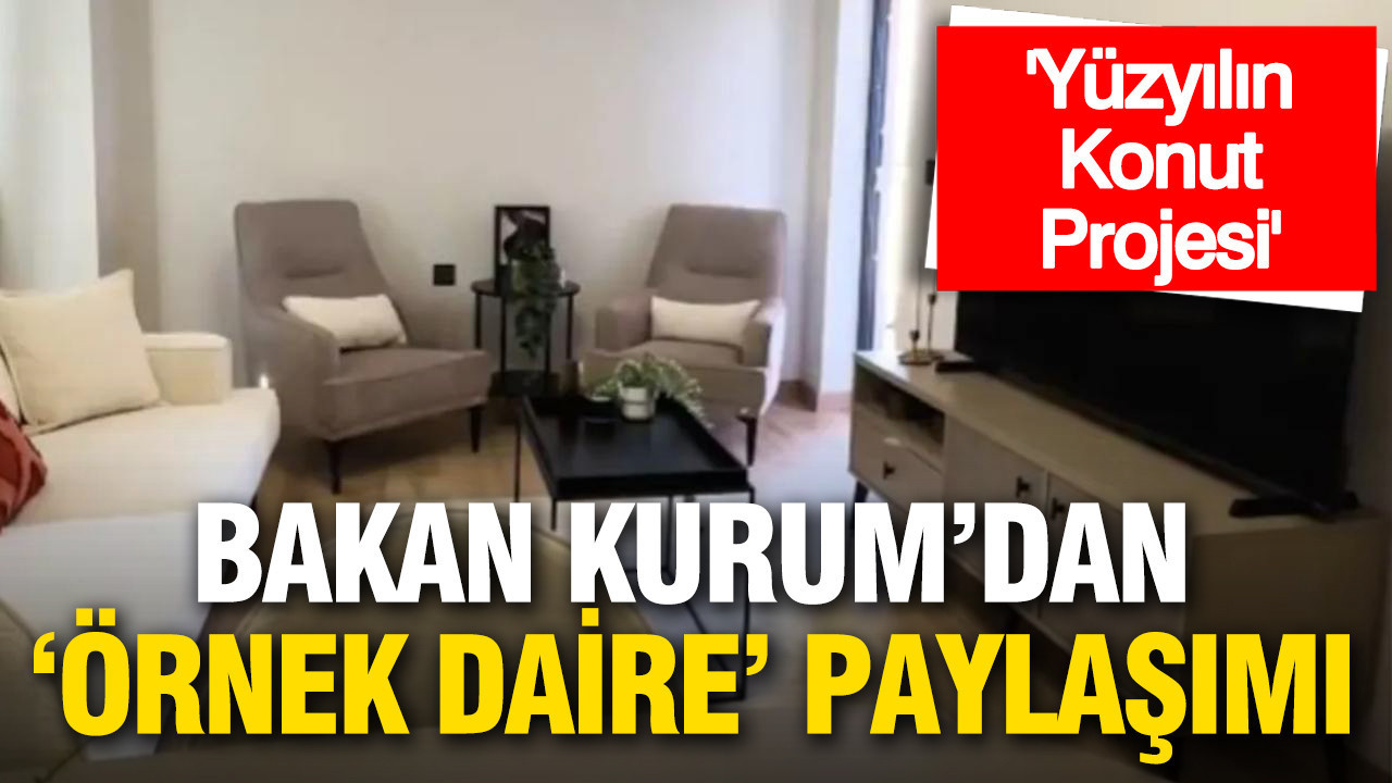 Bakan Kurum’dan TOKİ sosyal konut paylaşımı