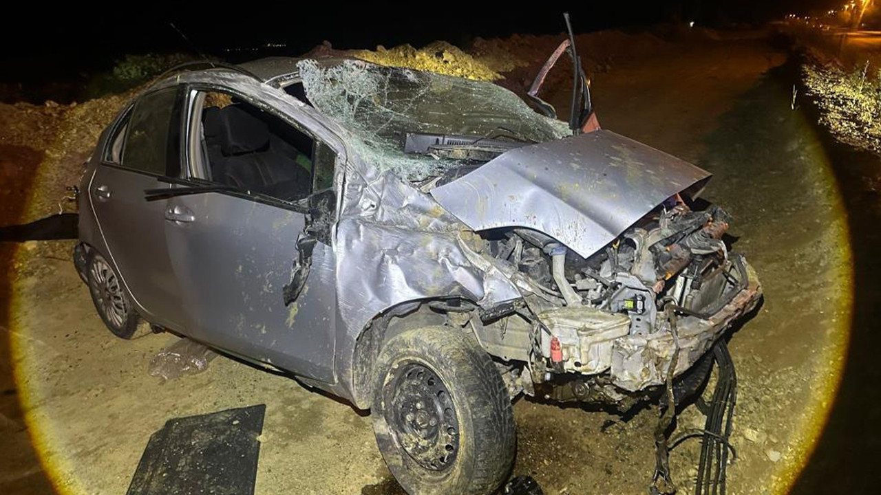 Edirne'de kaza yapan otomobil takla attı: 2 kişi yaralandı