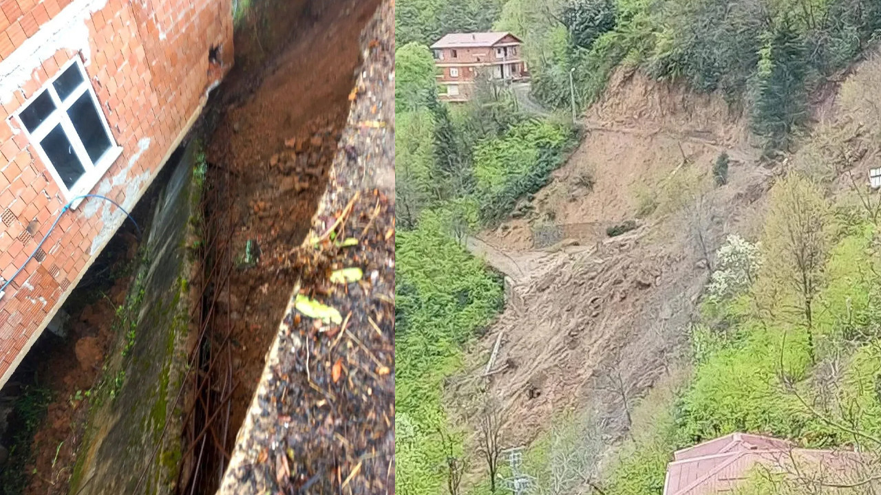 Trabzon’da heyelan alarmı