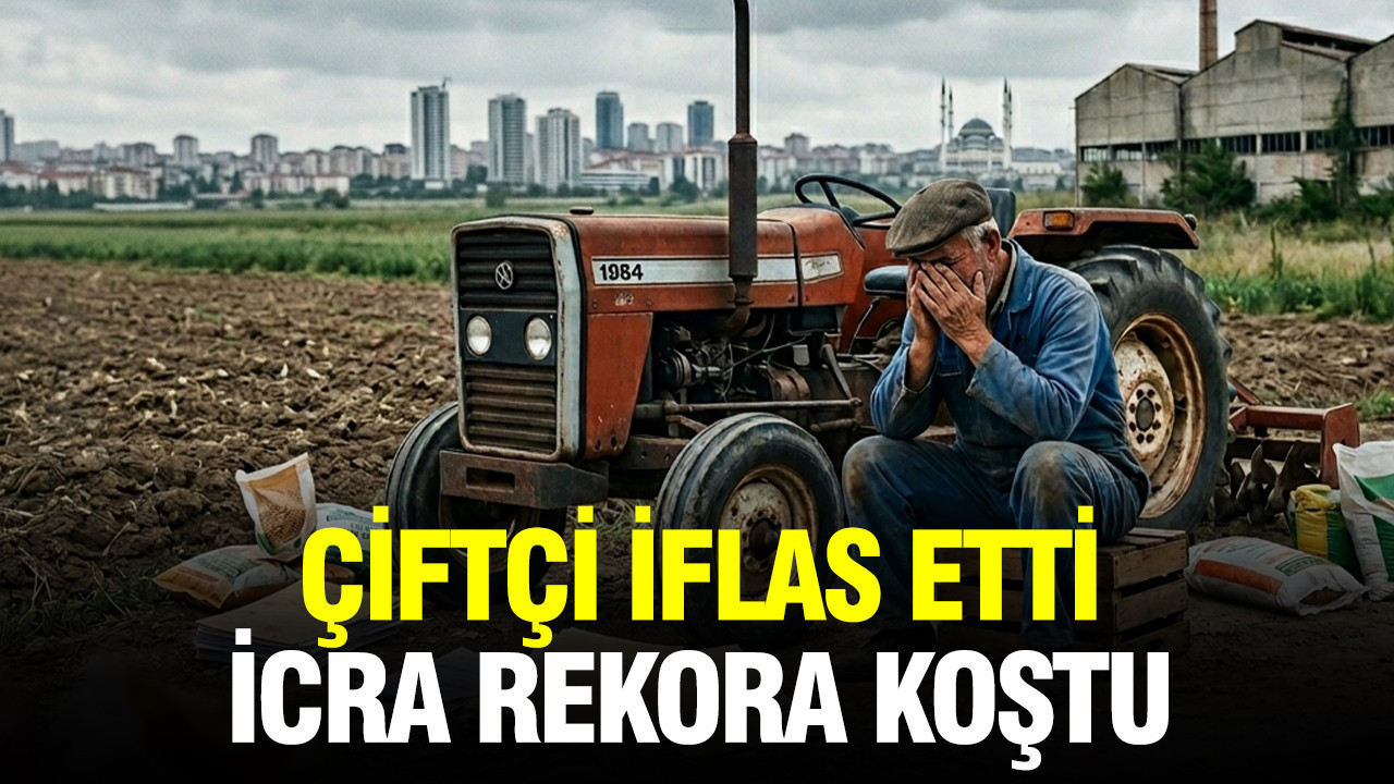 Çiftçi iflas etti, icra rekora koştu