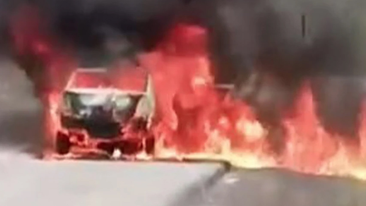 Fren arızası felakete yol açıyordu: Kırklareli’de otomobil küle döndü