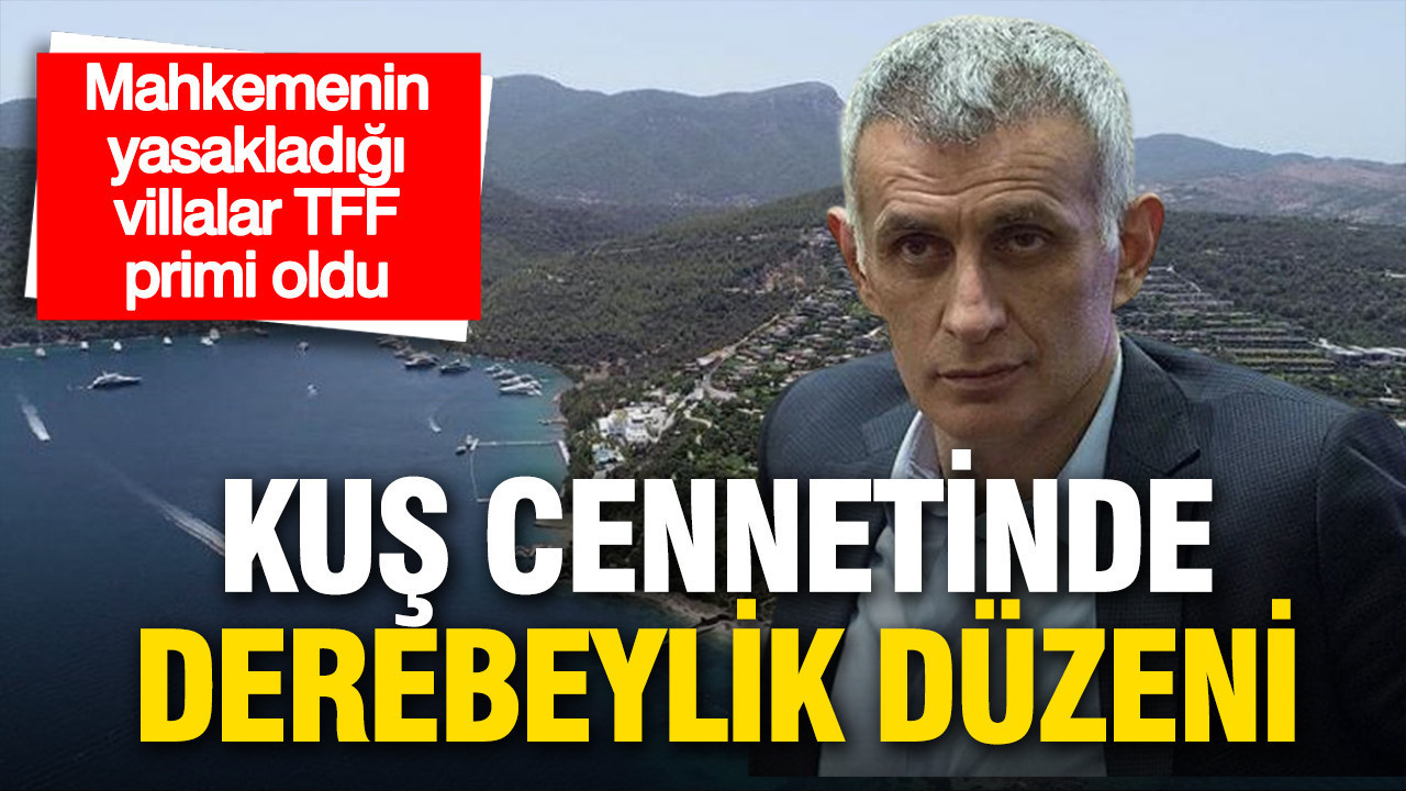 Mahkemenin yasakladığı villalar TFF primi oldu: Kuş cennetinde derebeylik düzeni