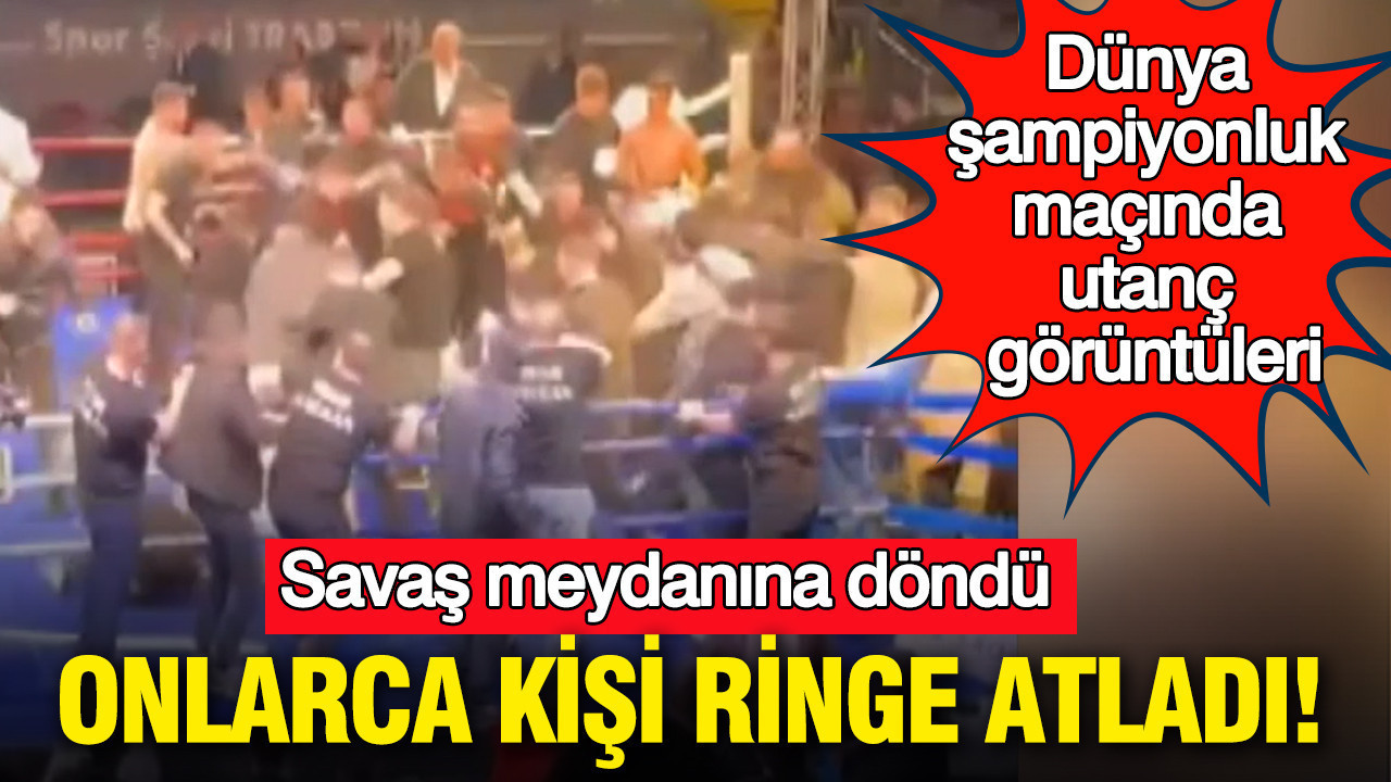 Onlarca kişi ringe atladı: Trabzon’da ortalık bir anda karıştı: Saygısızlık tansiyonu fırlattı