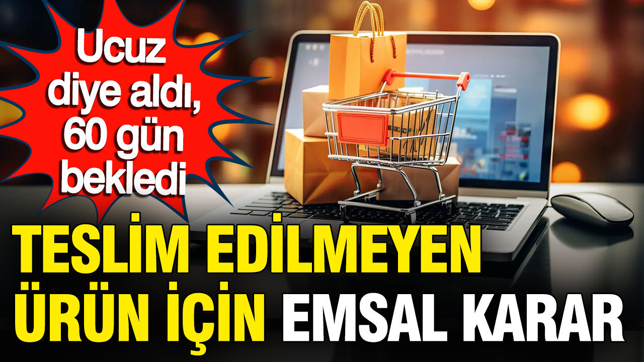Teslim edilmeyen ürün için emsal karar: İnternetten ucuz diye aldı 60 gün bekledi