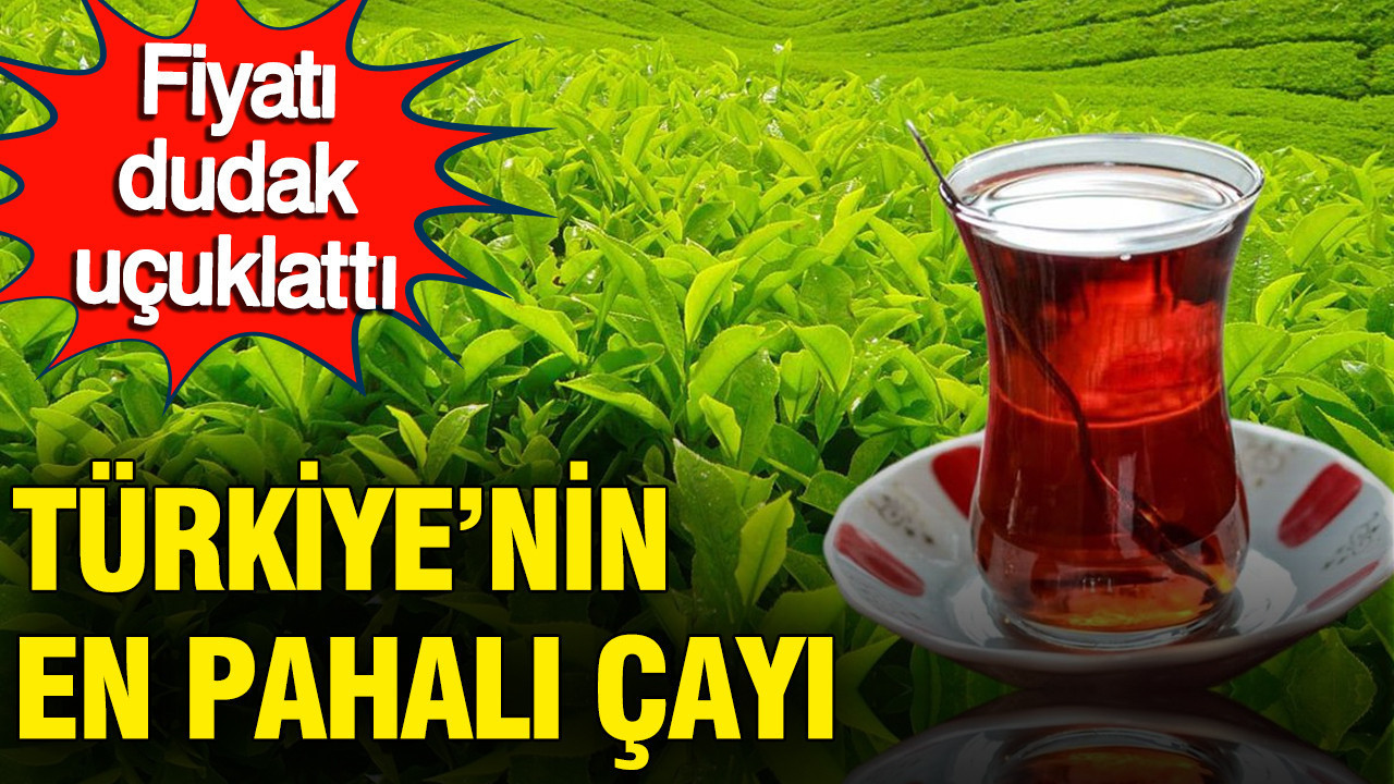 Türkiye'nin en pahalı çayı, fiyatı dudak uçuklattı