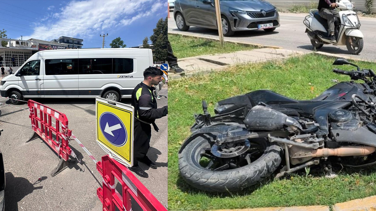 Yol çalışması dehşeti: Genç kadın minibüsün altında kaldı