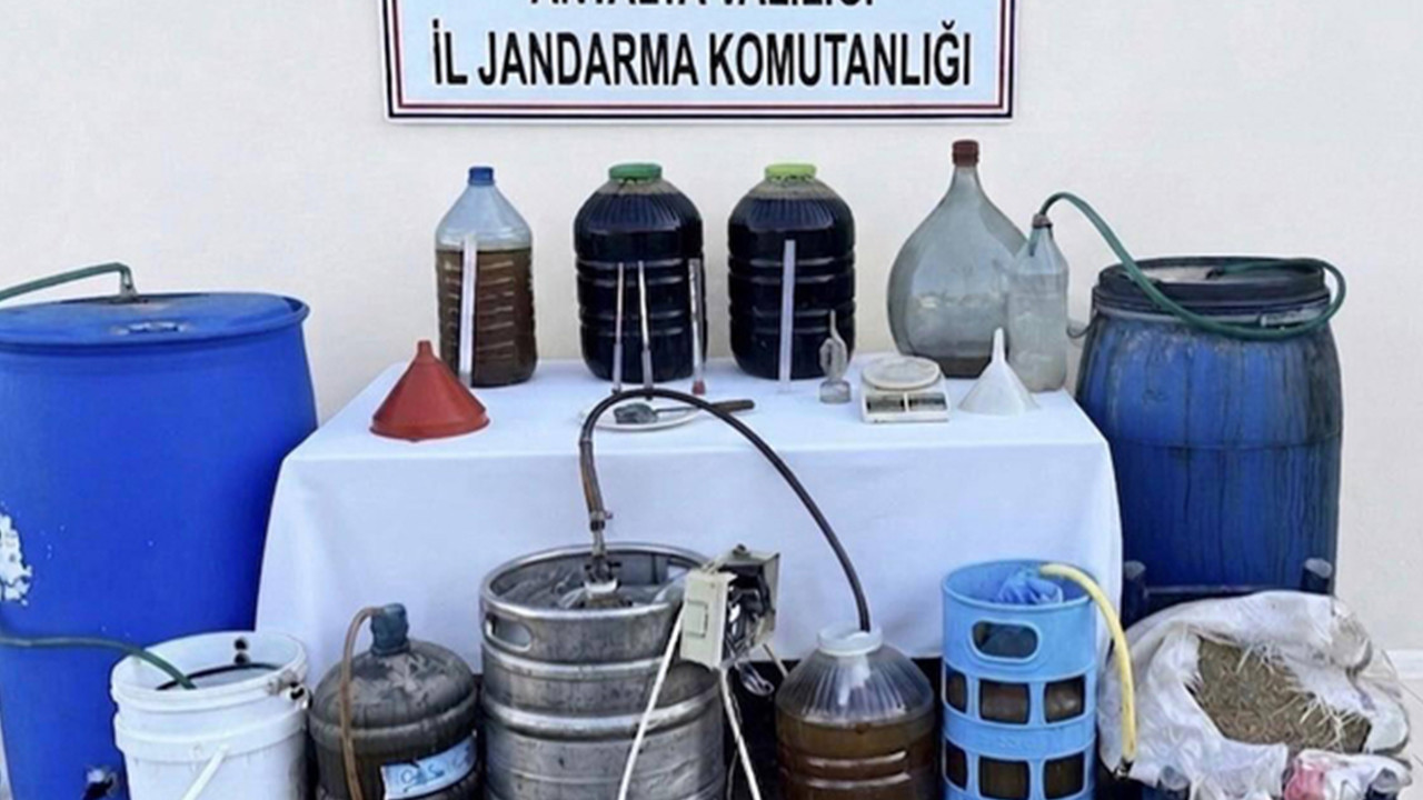 800 litre kaçak alkol ele geçirildi