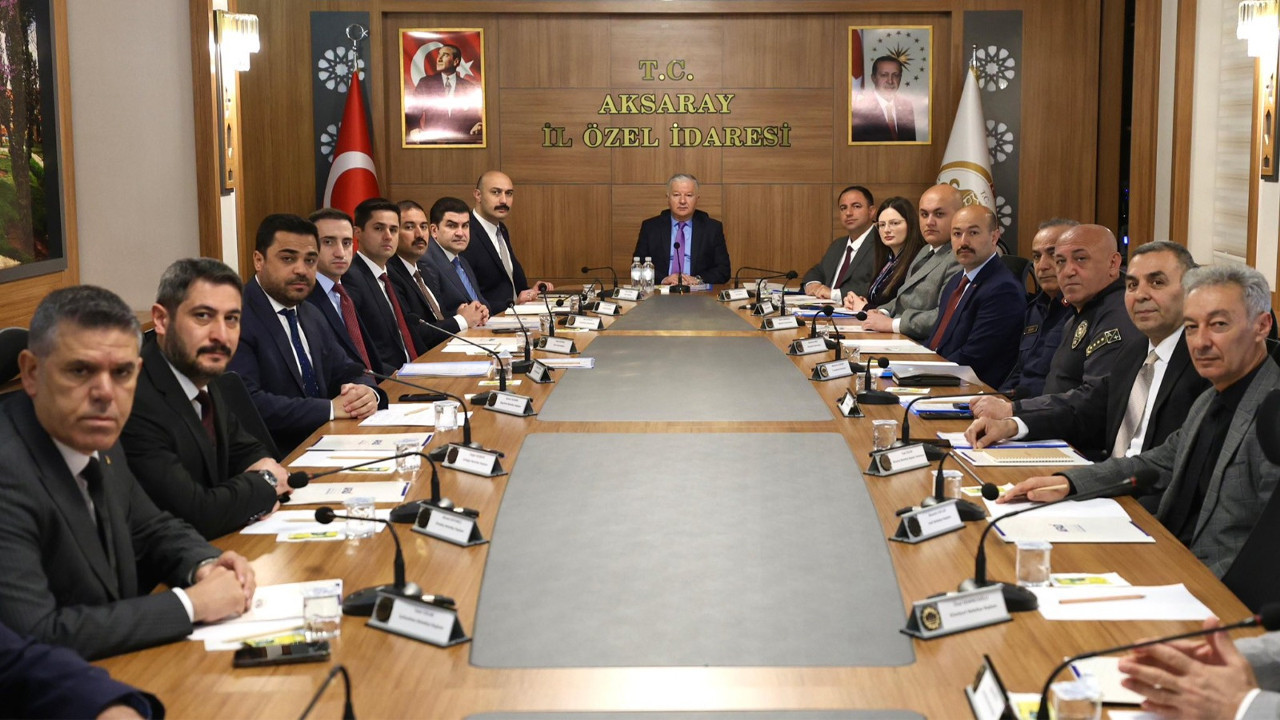 Aksaray’da kritik toplantı: Kamu düzeni ve afet tedbirleri masaya yatırıldı