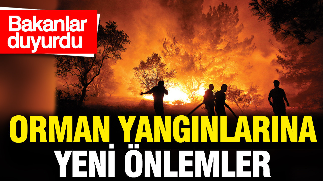 Bakanlar duyurdu: Orman yangınlarına yeni önlemler