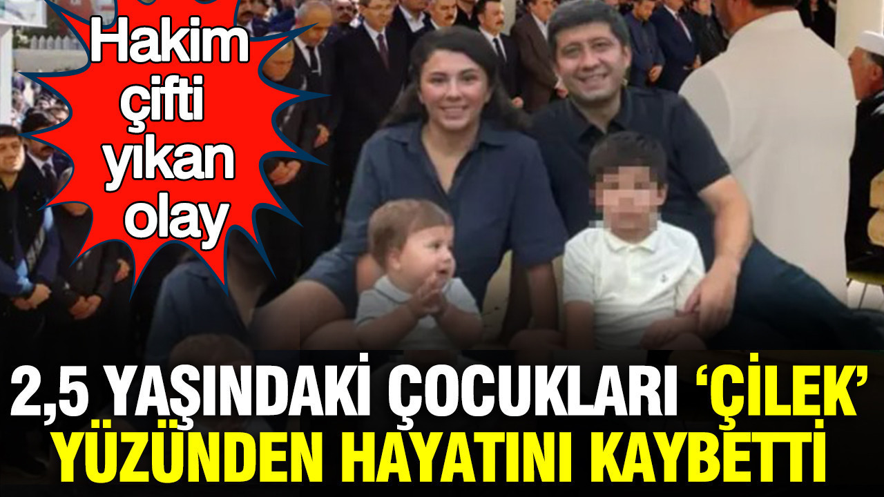 Hakim çifti yıkan olay: 2,5 yaşındaki çocukları ‘çilek’ yüzünden hayatını kaybetti