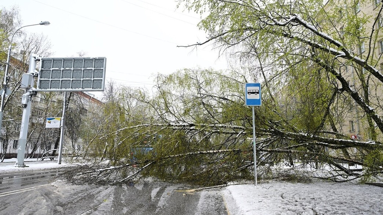 Moskova’da kar yağışı hayatı olumsuz etkiledi