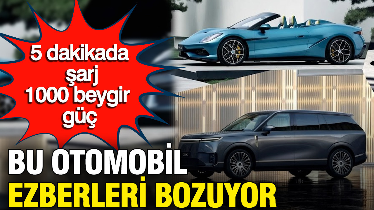 Bu otomobil ezberleri bozuyor: 5 dakikada şarj 1000 beygir güç