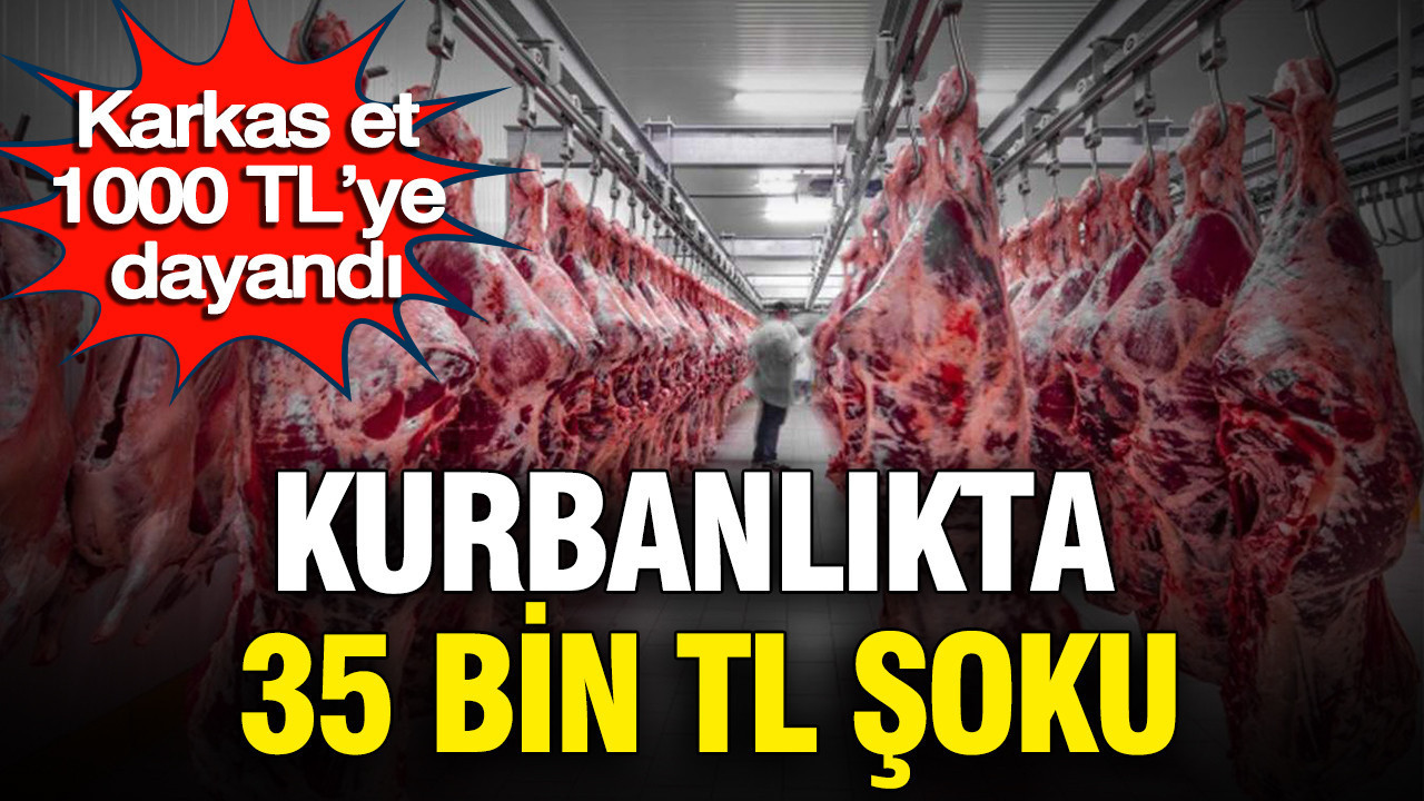 Karkas et 100 TL'ye dayandı: Kurbanlıkta 35 bin TL şoku