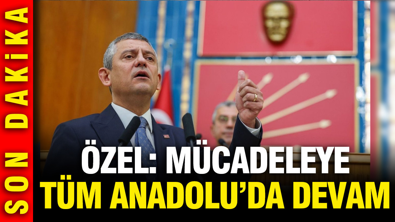 Özgür Özel: Mücadeleye tüm Anadolu'da devam kararı aldık