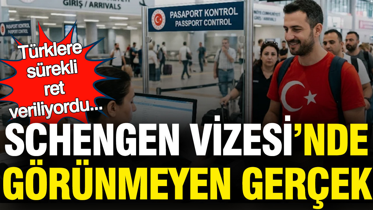 Schengen vizesinde görünmeyen gerçek... Türklere sürekli ret veriliyordu
