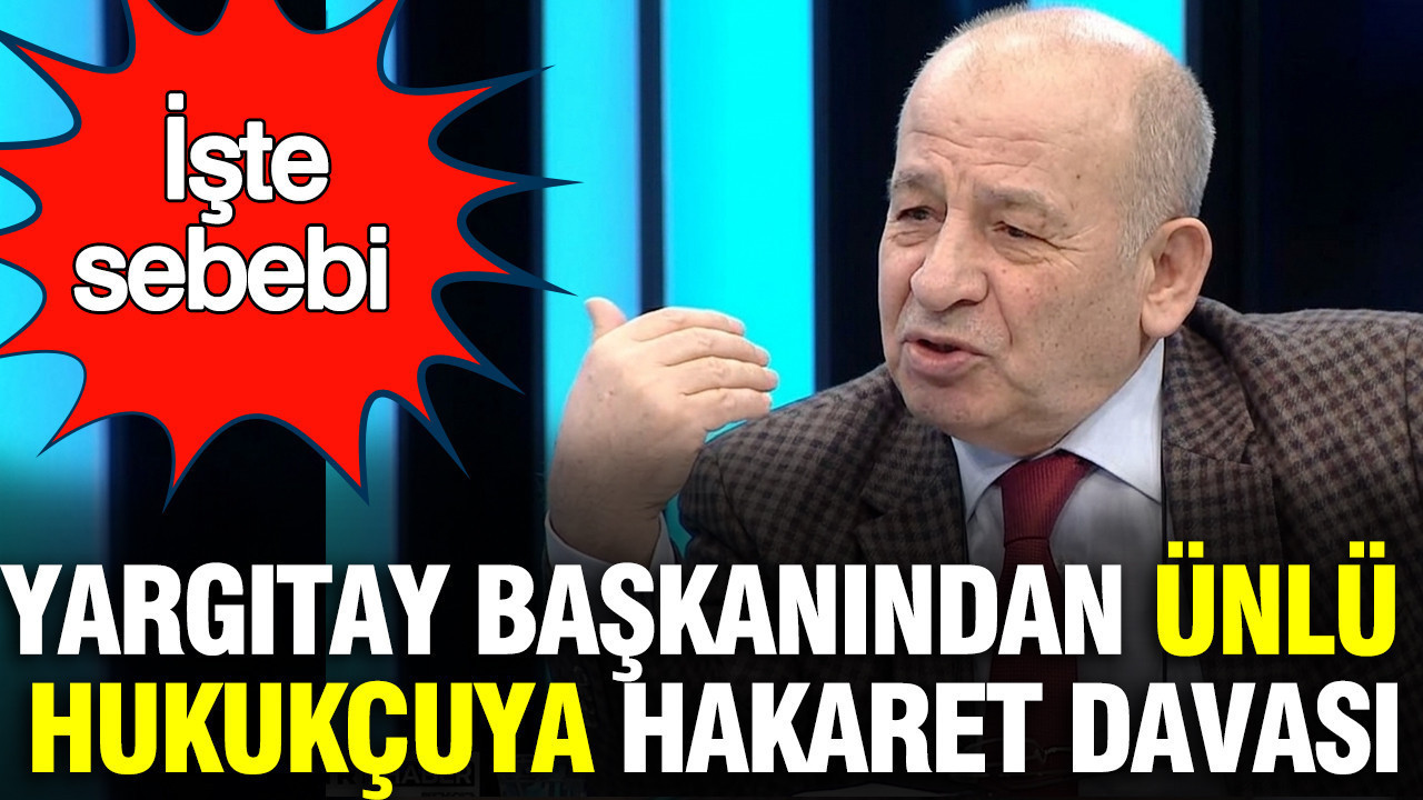 Yargıtay Başkanından ünlü hukukçuya 'hakaret' davası: İşte sebebi