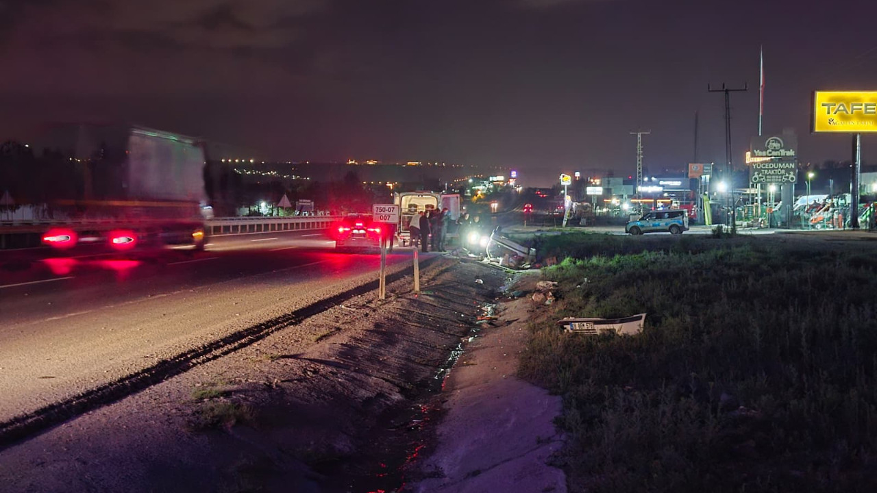 Ankara'da otomobil takla attı: 1 ölü, 2 yaralı
