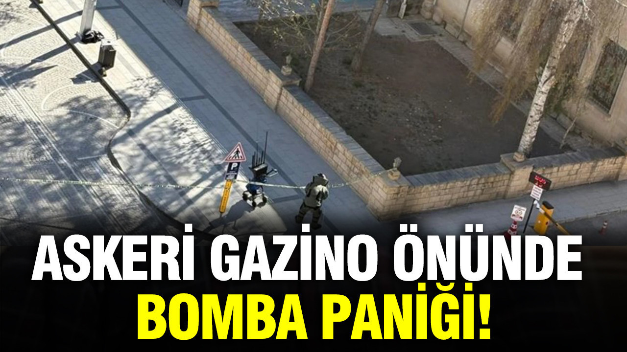 Askeri gazino önünde bomba paniği