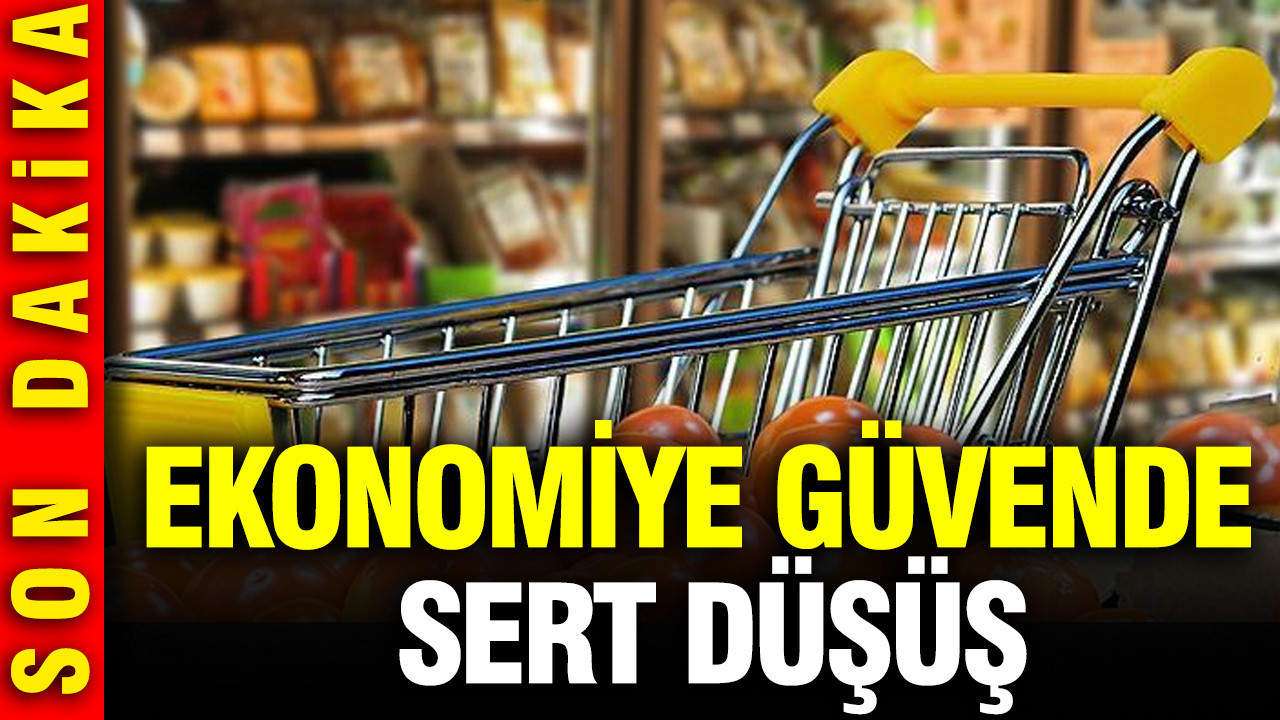 Ekonomiye güvende sert düşüş